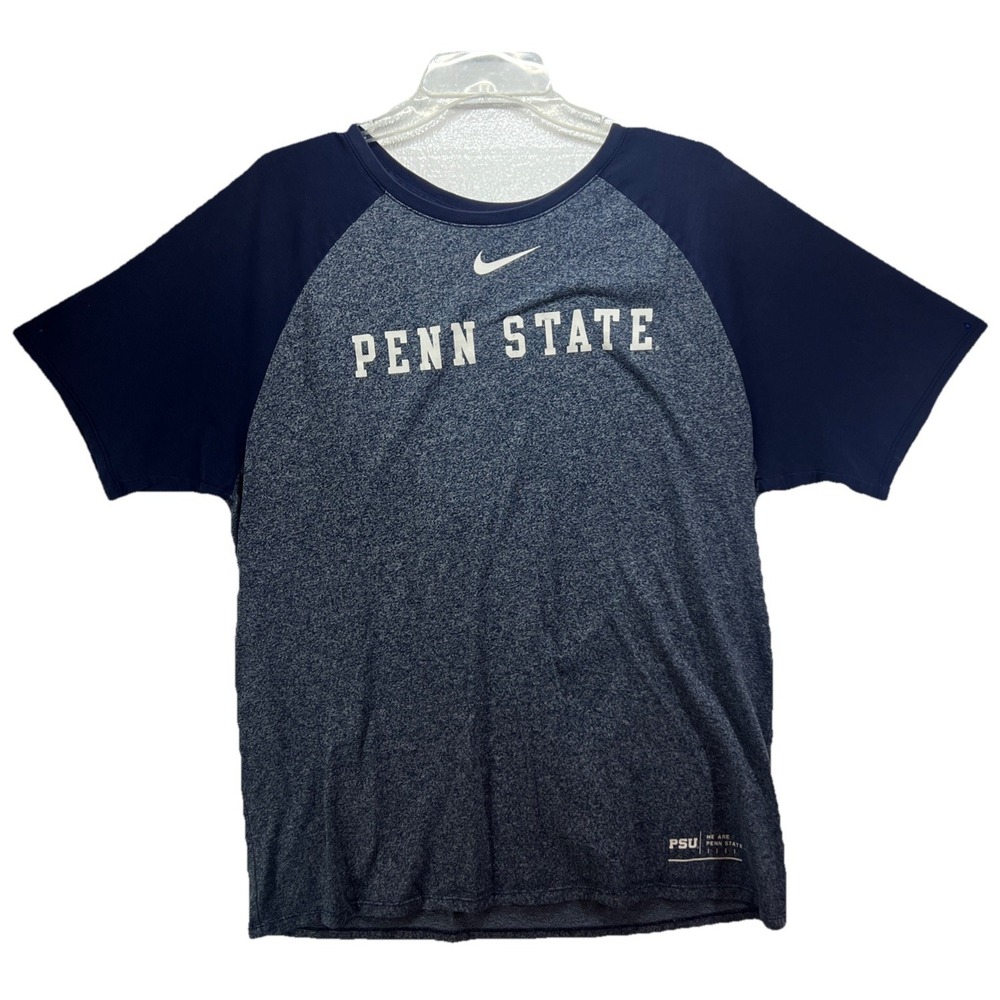 Penn State Shirt Mens Extra Large Blue Crewneck Football Tee Swoosh Logo Nike XL